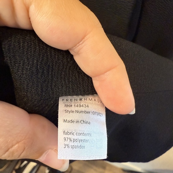 French Mauve Melanie Knit Jacket Black Size Med Blazer Stylish Comfortable Work - Picture 5 of 8